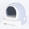 Pawsmark Fully Enclosed Hooded Litter Pan with Front Entry Odor Close Door, Cat Litter Scoop Included QI003672 - alternate 7
