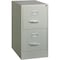 Lorell 15" W Lorell Metal Vertical File, Light Gray LLR42292 - alternate 1