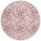 Homeroots 8' Pink Purple And Sky Blue Round Geometric Washable Indoor Outdoor Area Rug 612817 - alternate 5