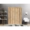 Sartodoors Solid French Double Doors, Planum 0011 Oak and Aluminum Strips, Wood Solid Panel Frame Trims, Close PLANUM0011DD-DUB-6496 - alternate 1