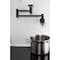 Kingston Brass Wall Mount Pot Filler Faucet, Matte Black KS8100RX - alternate 6