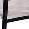 Homeroots 37" Natural and Black Metal Three Tier Ladder Bookcase 486297 - alternate 5