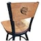 Holland Bar Stool Co 30" Blk Wrinkle UAB Swivel Bar Stool, Laser Engraved Back L03830BWMedMplAAlaBirMedMpl - alternate 1