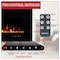 Northwest Electric Fireplace 50 in Wall Mounted with Bluetooth Speakers & Remote to Adjust LED Flames 80-BEF-50B - alternate 6