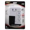 Powerzone Outlet Strip, Surge, USB, 6 Outlet(s) White ORRUSB346S - alternate 1