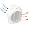 Vie Air 1500W Portable 2-Settings White Fan Heater with Adjustable Thermostat VA-305 - alternate 4