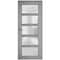 Vdomdoors Front Exterior Prehung FiberGlass Door Frosted Glass / Manux 8002 Grey Ash / Office Commercial and MANUX8002EXD-SS-W36 x H80-RH - alternate 4