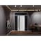 Vdomdoors Front Exterior Prehung Steel Door Ronex1011 Grey 2 Sidelight and Transom Window Sidelite Stainless RONEX1011EXD-GRE-W12+36+12 X H80+16-LH-I - alternate 6