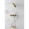 Kingston Brass Triple-Handle Tub and Shower Faucet, Polished Brass KBX8132KPS - alternate 4