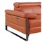 Homeroots 103" Camel Top Grain Leather Reclining Metal USB Sofa 720329 - alternate 8