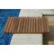 Homeroots Natural Teak 24" Square Shower Mat 554942 - alternate 5
