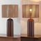 Jonathan Y Hazel 24" Bohemian Coastal Fluted Scalloped Cylinder Resin w/Hand-Woven Paper Rope Drum Shade L, 2PK JYL5511B-SET2 - alternate 7