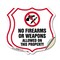 Signmission No Guns Shield Sign No Firearms Or Weapo, 12 inch X 12 inch, Vinyl Decal, 2PK SHI-D-2PACK-12-395 - alternate 1