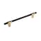 Amerock Urbanite 7-9/16 in 192 mm Center-to-Center Brushed Gold/Matte Black Cabinet Pull BP778192BGLMB - alternate 1