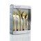 Megachef Baily 20 Piece Flatware Utensil Set, Stainless Steel Service for 4 in Gold MCFW-BAILY-GOLD - alternate 6