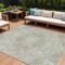 Homeroots 8' X 10' Taupe And Ivory Medallion Washable Indoor Outdoor Area Rug 617476 - alternate 1