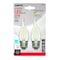 Satco Satco CA10 (Flame Tip) E26 (Medium) LED Bulb Warm White 25 Watt Equivalence 2 pk S21848 - alternate 1