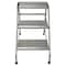 Vestil Step Stand, 3 Steps, 30 Overall Height, Aluminum, Silver SSA-3-KD - alternate 4
