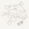Elegani Rose Gold Unicorn String Lights - 10 Warm White LED Lights on 4.5ft Cord - Cute Nursery or Bedroom PH-600188 - alternate 4