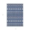 Homeroots 8' X 10' Navy Blue And Ivory Moroccan Washable Indoor Outdoor Area Rug 594337 - alternate 5
