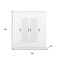 Homeroots White Solid and Manufactured Wood Bedroom Set 592880 - alternate 4