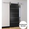 Sartodoors Sturdy Barn Door with Hardware, Planum 0020 Matte Black, 6.6FT Rail Hangers Heavy Set, Solid Panel PLANUM0020BD-S-BLK-4296 - alternate 7