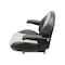 Uni Pro 1110 Seat Top Assembly, Black/Silver Vinyl 8467 - alternate 7