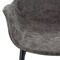 Leisuremod Markley Modern Leather Dining Arm Chair with Metal Legs, Grey, 2PK EC26GR2 - alternate 8