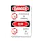 Signmission OSHA Danger Sign, Flammable No Smoking Bilingual, 10in X 7in Aluminum, OS-DS-A-710-VC-1824 OS-DS-A-710-VC-1824 - alternate 1