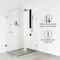 Vigo 39 in. H x 4 in. W 2-Jet Shower Panel System with Round Head and Hand Shower Wand, Matte Black VG08016MB - alternate 6