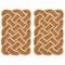 Jonathan Y Maeve Classic Coastal Scalloped Basketweave Coir Natural/Bleach 18 in. x 30 in. Door Mat (Set of 2) NRF100B-1830-S2 - alternate 1