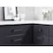 Amerock Concentric 3-3/4 in 96 mm Center-to-Center Matte Black Cabinet Pull BP36812MB - alternate 3