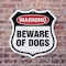 Signmission Dog Warning Shield Sign Beware Of Dogs, 6 inch X 6 inch, Plastic Sign, 2PK SHI-P-2PACK-6-376 - alternate 6