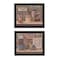 Homeroots Set Of Two Sweet Land of Liberty 1 Black Framed Print Wall Art, 2PK 405870 - alternate 1