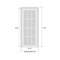 Sartodoors Solid French Door, Planum 0020 Matte Black, Single Regular Panel Frame Trims Handle, Bathroom Bedro PLANUM0020ID-BLK-18 - alternate 9
