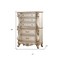 Homeroots 21" Antiqued White Wood Five Drawer Dresser 347177 - alternate 6