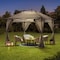 Sunjoy 11 ft. x 11 ft. Pop Up Portable Steel Gazebo with Solar LED Lighting, Grey A109004402 - alternate 6