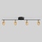 Vidalite Shura Black & Brass 4-Light Track Light with Rotatable Heads, Integrated LED, 3000k, 2240 Lmn CE1008573 - alternate 1