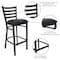 Flash Furniture 30" Ladder Back Restaurant Stool XU-DG697BLAD-BAR-BLKV-GG - alternate 9