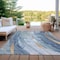 Homeroots 3' X 5' Blue Gold And Ivory Abstract Washable Indoor Outdoor Area Rug 617425 - alternate 6