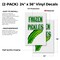 Signmission Frozen Pickles, Vinyl Decals Only 24 Inch x 36 Inch, Vinyl Decal, 2PK DSB-2436-2PACK-Frozen Pickles - alternate 2