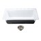 Kingston Brass 33-Inch Cast Iron Self-Rimming Single Bowl Drop-In Kitchen Sink, 4-Hole with Strainer KGCKTS332291 - alternate 1