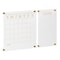 Martha Stewart Grayson Acrylic Wall Calendar & Notes Board Set W/ Marker & Mntng Hrdwr, Clear W/ Gold Print BR-ACS-284545-GD-2-CLRGLD-MS - alternate 1