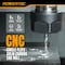 Powertec CNC Single Flute Solid Carbide End Mill, 4mm Cut Dia., 12mm L, 4mm Shank, Up-Cut Router Bits, 4PK 73072 - alternate 7