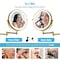 Fab Glass And Mirror Rechargeable Lighted Makeup Mirror 8inch, 1x/10x Magnification 3 Color Lights Touch Screen Dim HCMK8GD - alternate 6