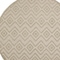 Homeroots 8' Cream Round Geometric Indoor Outdoor Area Rug 572836 - alternate 9