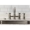 Kingston Brass Bridge Kitchen Faucet with Brass Sprayer, Polished Nickel KS3276BPLBS - alternate 6