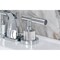 Kingston Brass Widespread Bathroom Faucet with Knurled Handle and Brass Pop-Up, Polished Chrome KS4941KNL - alternate 5