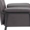 Homeroots 31" Brown And Black Faux Leather And Faux Leather Arm Chair 564975 - alternate 5