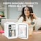 Simple Deluxe Mini Fridge, 4L/6 Can Portable Cooler and Warmer Freon-Free Small Refrigerator, Provide Compact Sto HKFRIGMINI4WHT - alternate 4